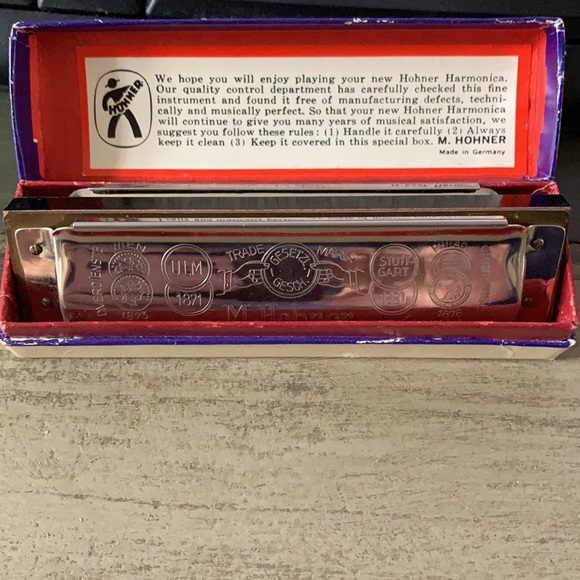 Marine Band M. Hohner harmonica in the key of G. Made in Germany. - Picture 2 of 4